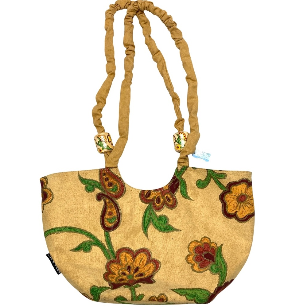 bag SUN-N-SAND summer beach canvas shoulder tote 18x11x4 utility soft girl art